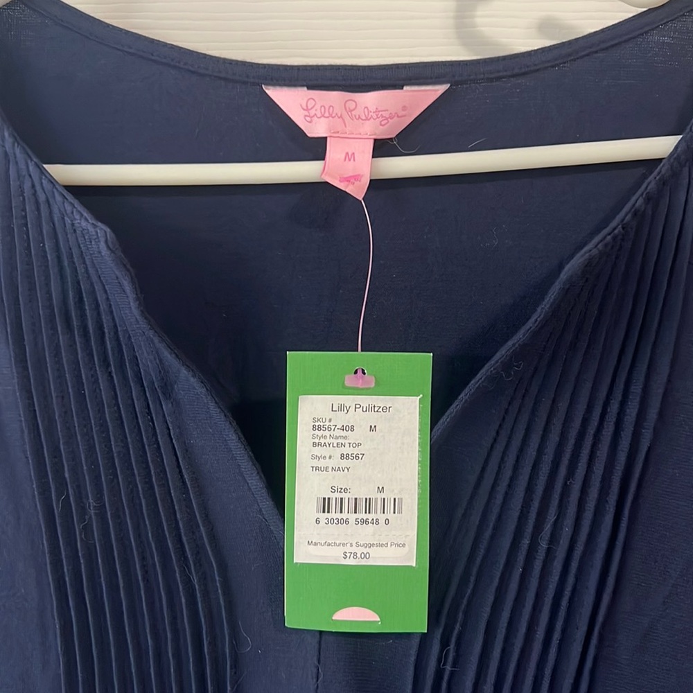 Lilly Pulitzer navy shirt (NWT)